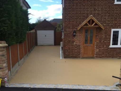 This is a photo of a Resin bound drive carried out in a district of York. All works done by Resin Driveways York